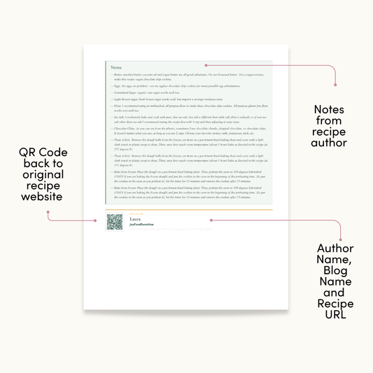 Signature Recipe Book Print (Digital Download)