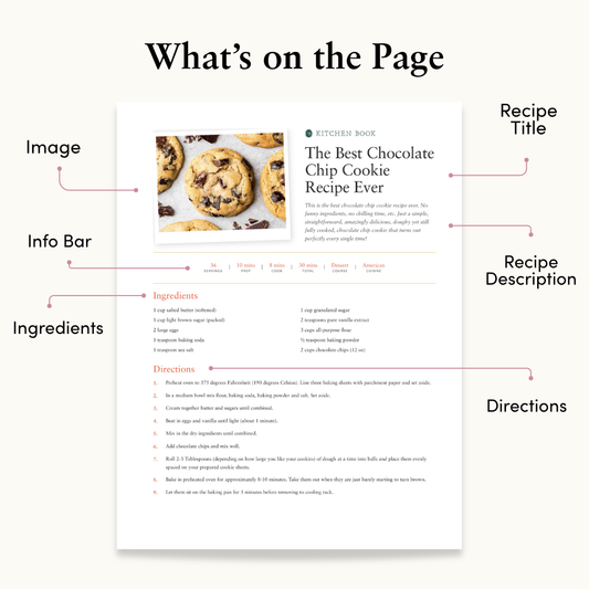 Signature Recipe Book Print (Digital Download)